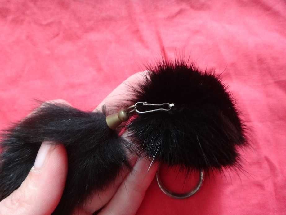 Ключодържател/Аксесоар/Висулка за чанта от естествен косъм лисица