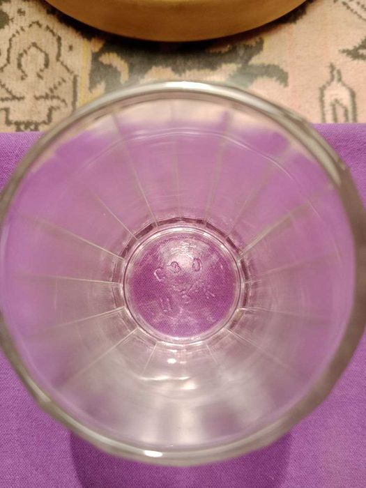 Стопка граненая винтажная, стекло, СССР.