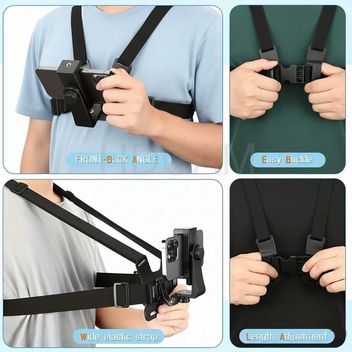 Нагръдник за GoPro и телефони - GARV Dual Pro