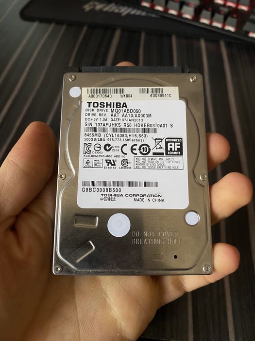 Жёсткий диск 500гб живой