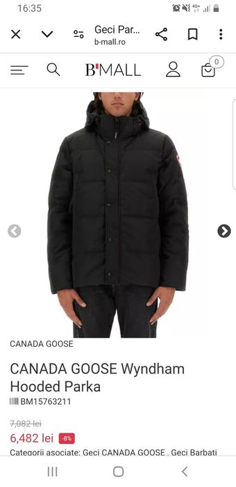 Geaca  Canada  Goose  M originală  impecabilă  nouă nouă nouă nouă nou