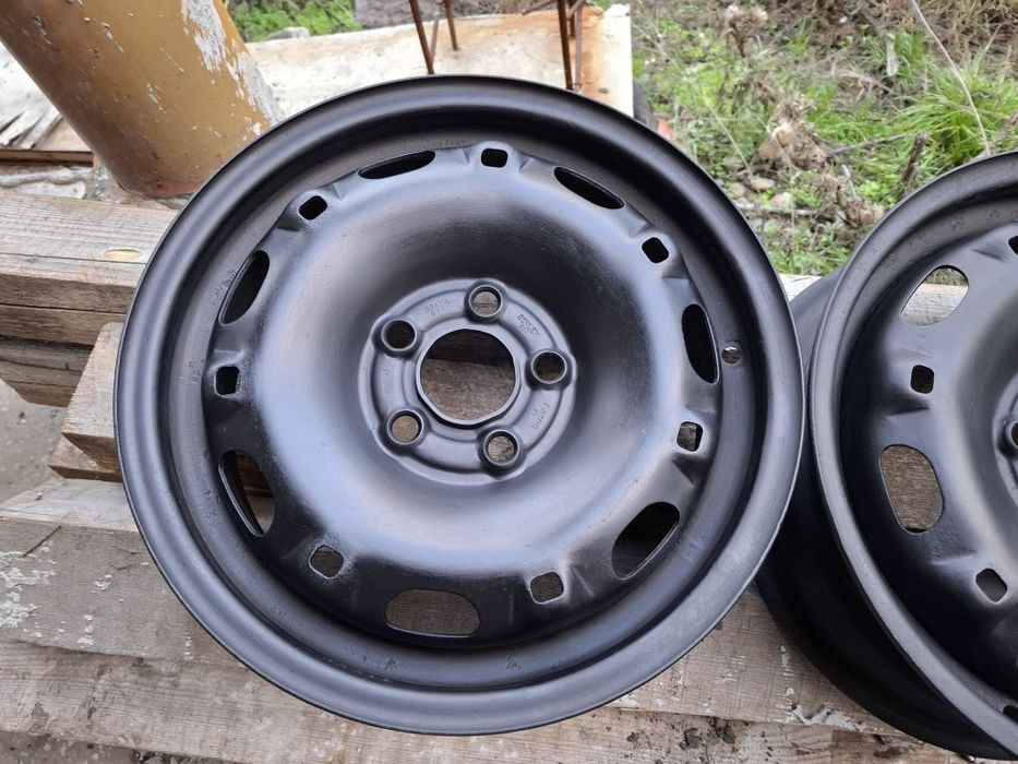 Продавам 4 бр железни джанти 5x100 14 цола 5 J* ЕТ 35 *ц.о 57.1 мм