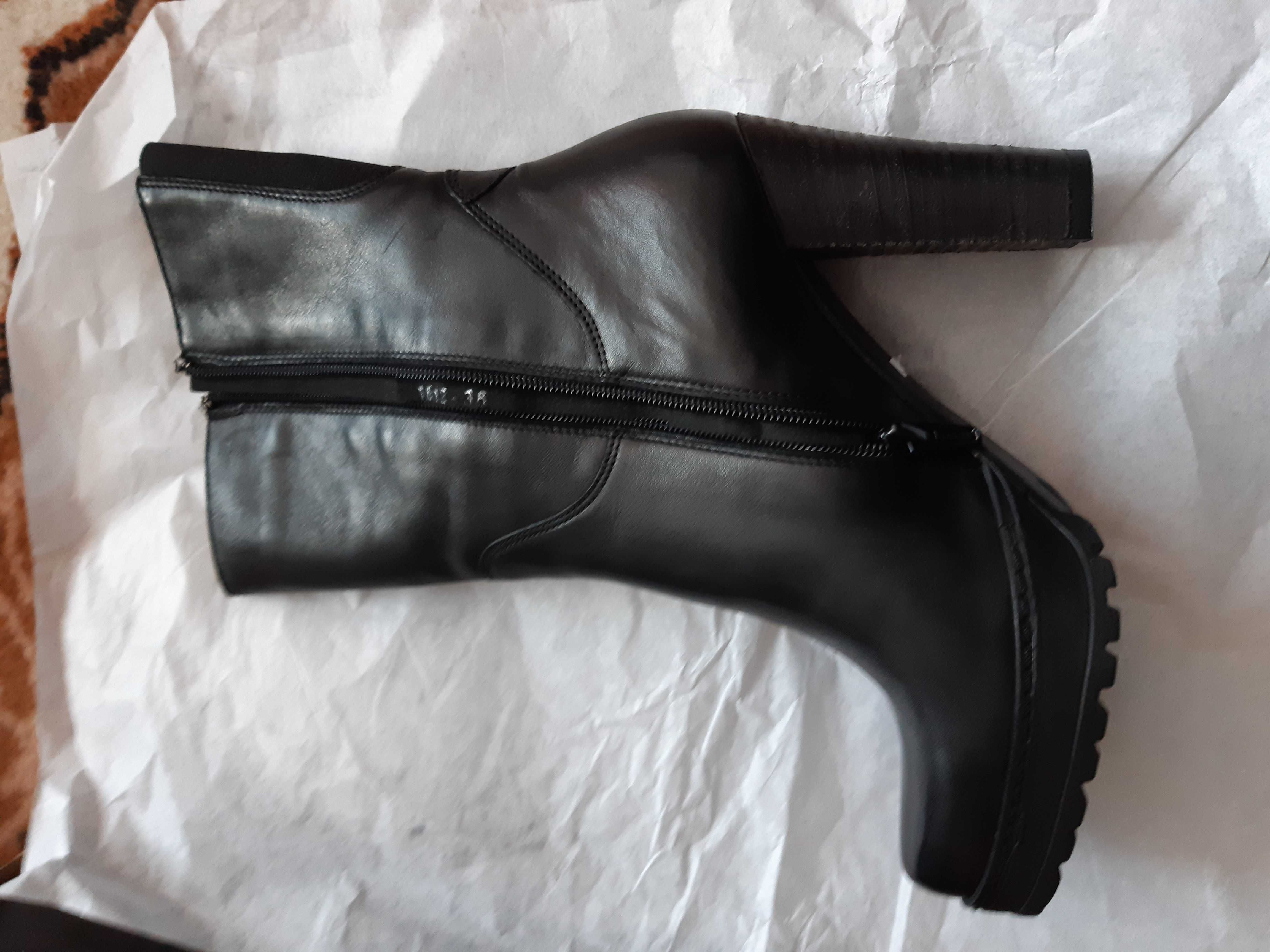Botine Fabio Lenzi, noi, mar. 36, piele