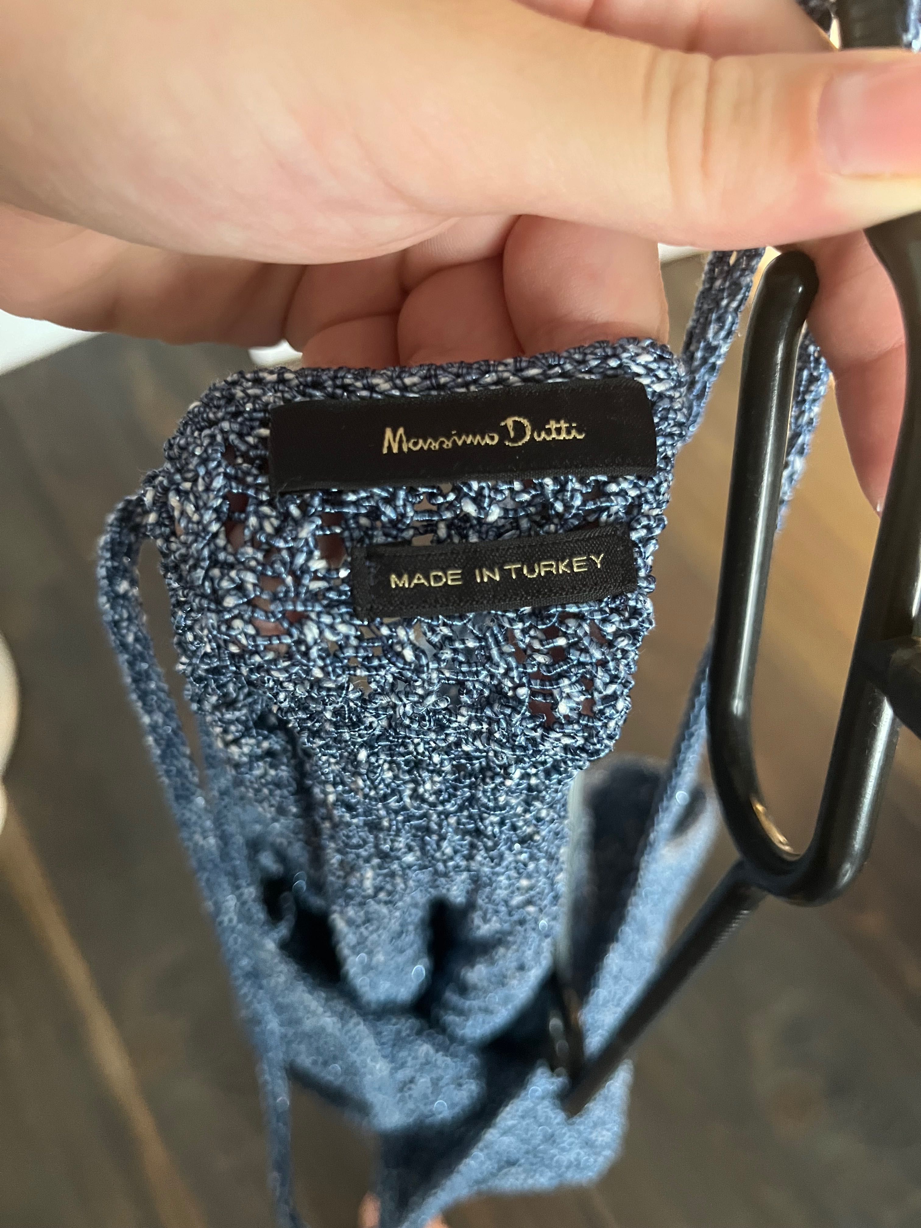 Плетен потник Massimo Dutti