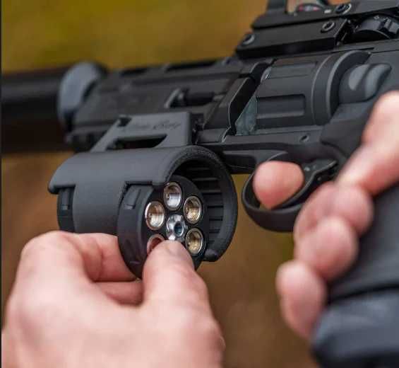 Revolver CO2 ~PUTERNIC~ 25 J!!cu Munitie Cauciuc FULL AUTO!! Pistol