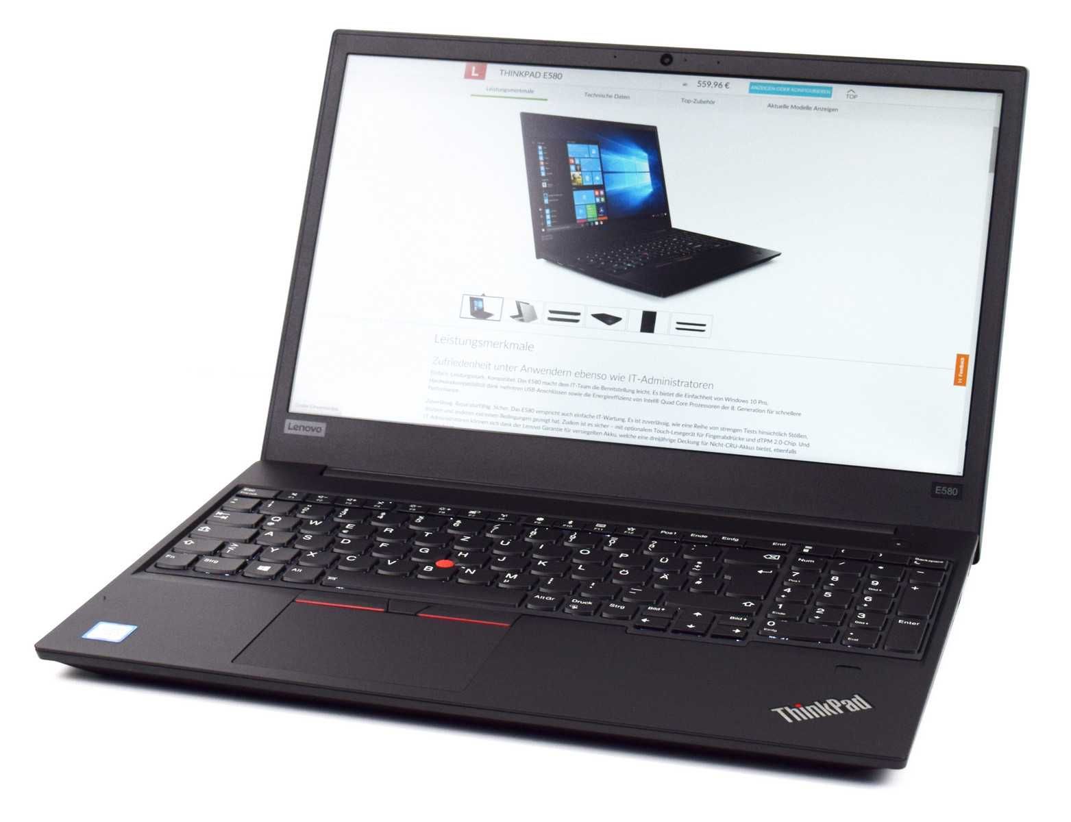 Laptop Lenovo E580  i7-8550U 4 GHz SSD+HDD 16GB RAM