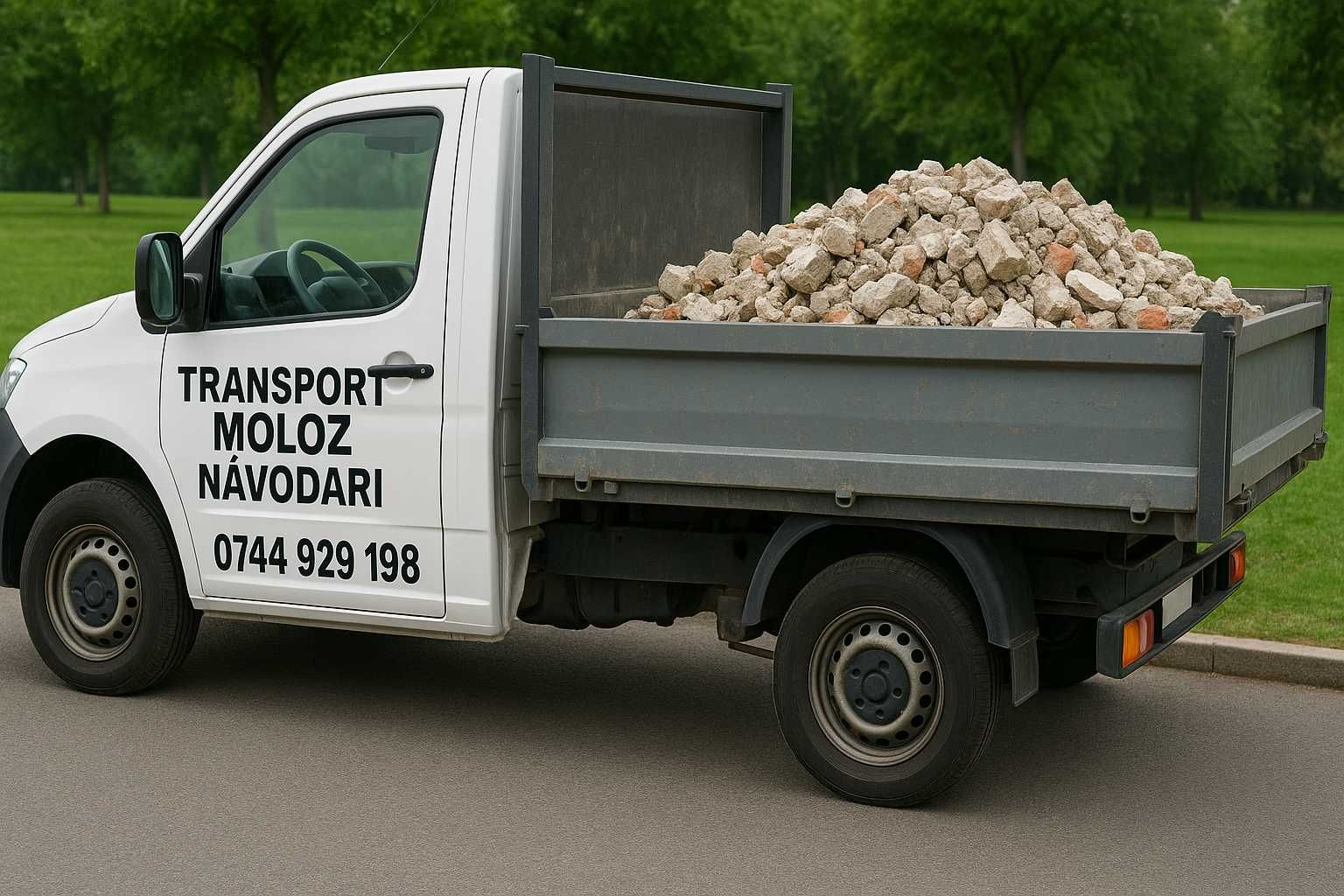 Închiriat și TRANSPORT benă Moloz Gunoi Pamant Mobila Năvodari
