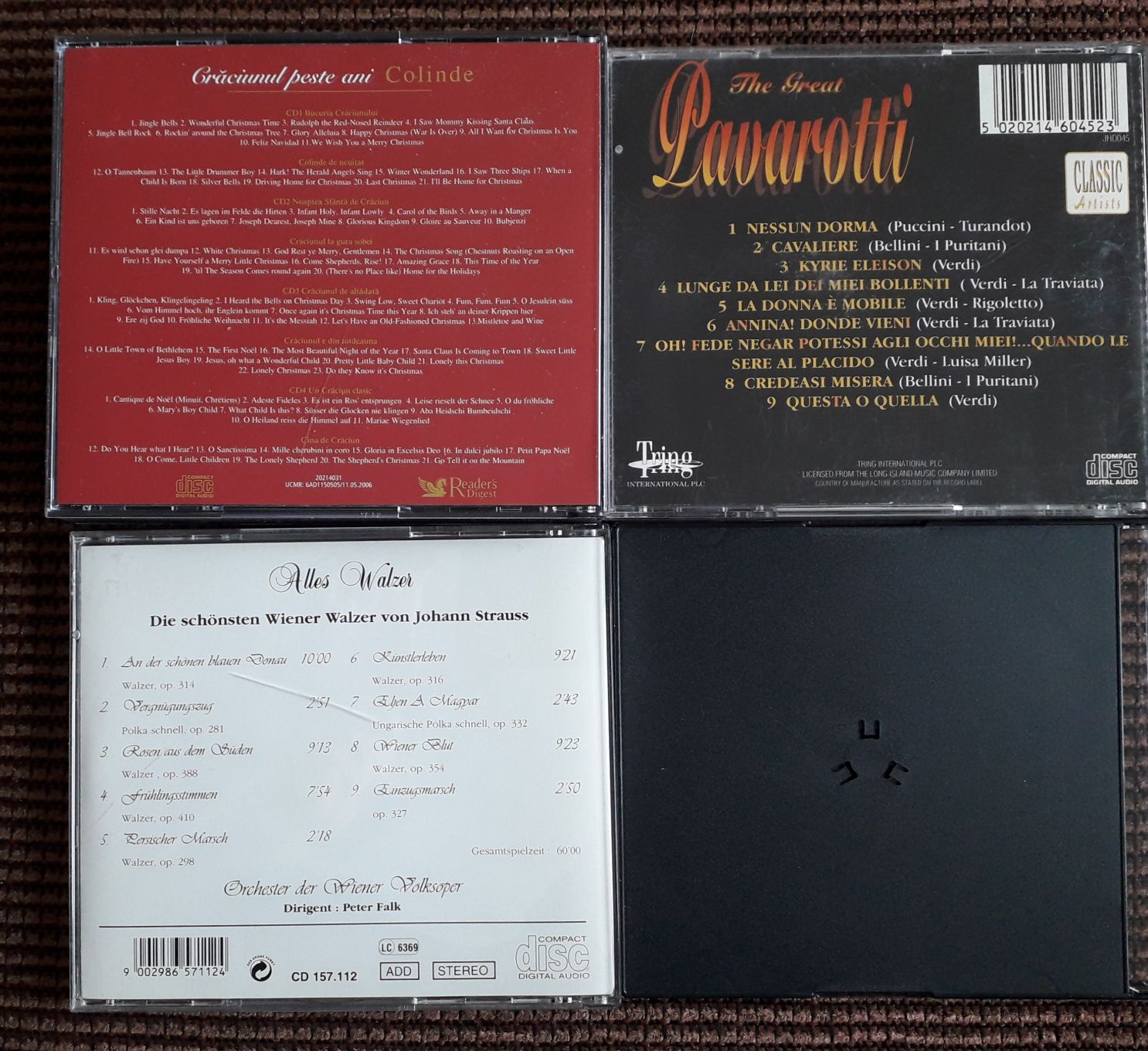 CD-uri, Colinde de Craciun, Strauss, Pavarotti