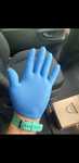 Manusi free powder albastre si mov 100 buc cutie