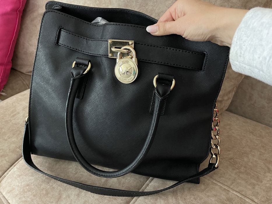Кожена чанта Hamilton Michael Kors
