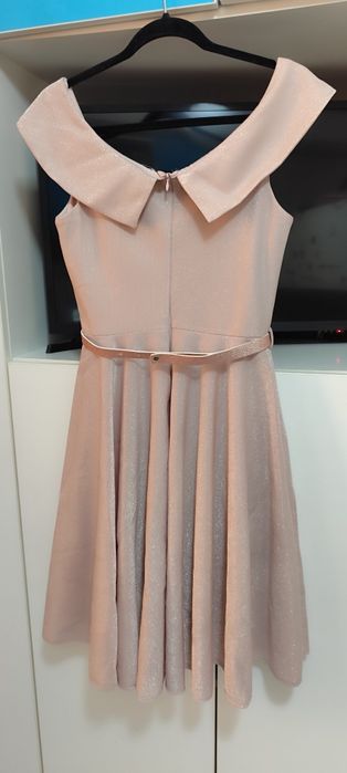 Rochiță roz-auriu de ocazie