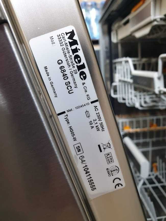 LED Wi-Fi Черно Инокс Miele Auto Open Съдомиялна - Частично Вграждане