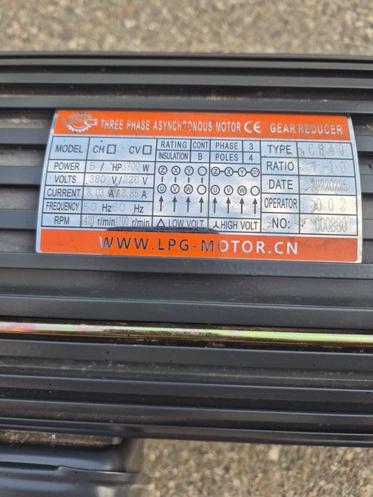 Motor de moara trifazic 3700w ca NOU