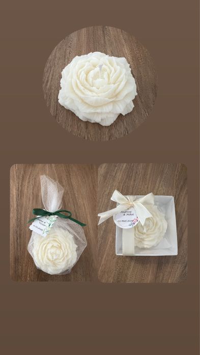 Marturii nunta/botez din ceara de soia, parfumate