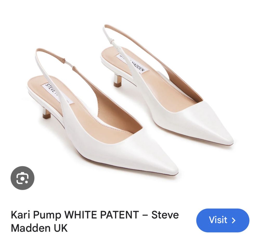 Steve Madden - Kari Pump WHITE PATENT