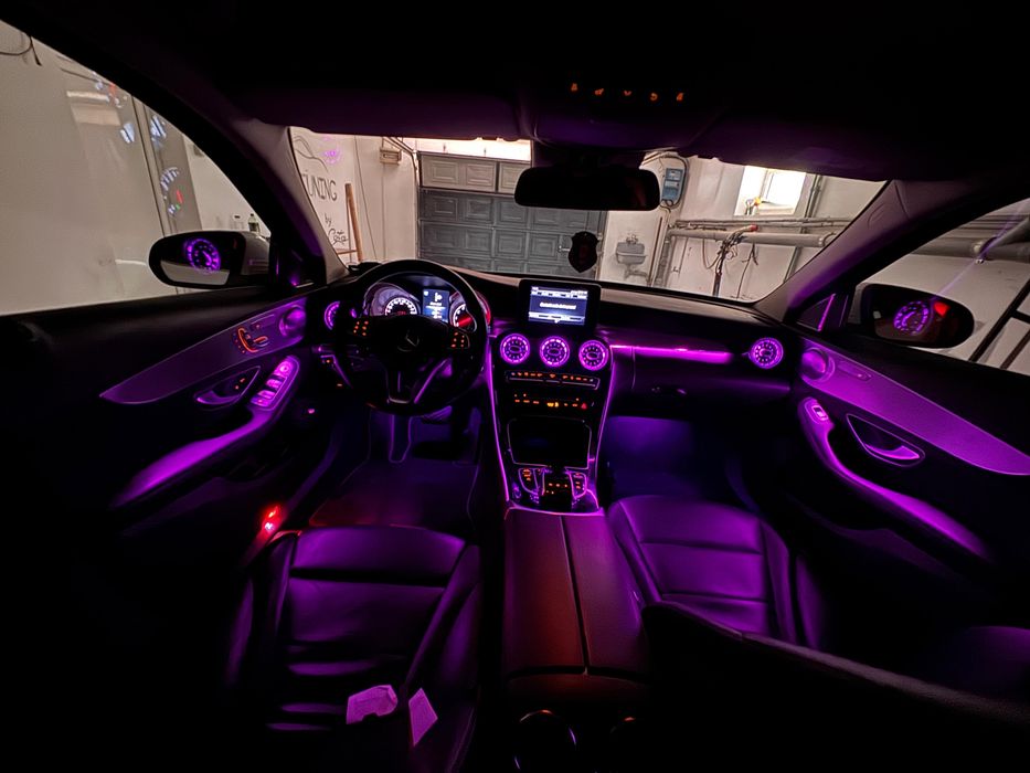 Montaj lumini ambientale/plafon instelat/colantare/chrome delete