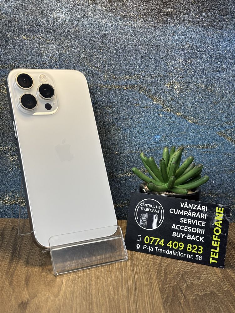 Iphone 15 Pro Max/256Gb/Garantie 2Ani Centrul de Telefoane/Rate