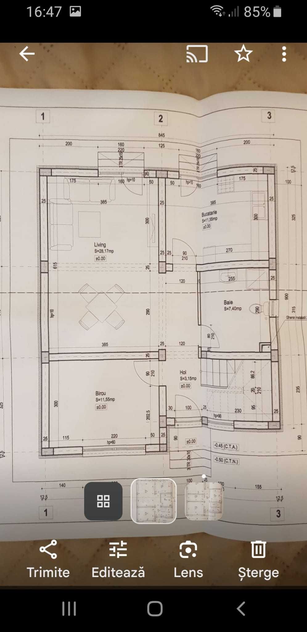 Proprietar vand teren cu casa in constructie Berceni