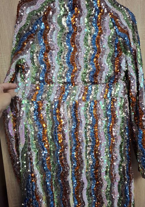 Rochie superba cu paiete multicolore, 38, Edited