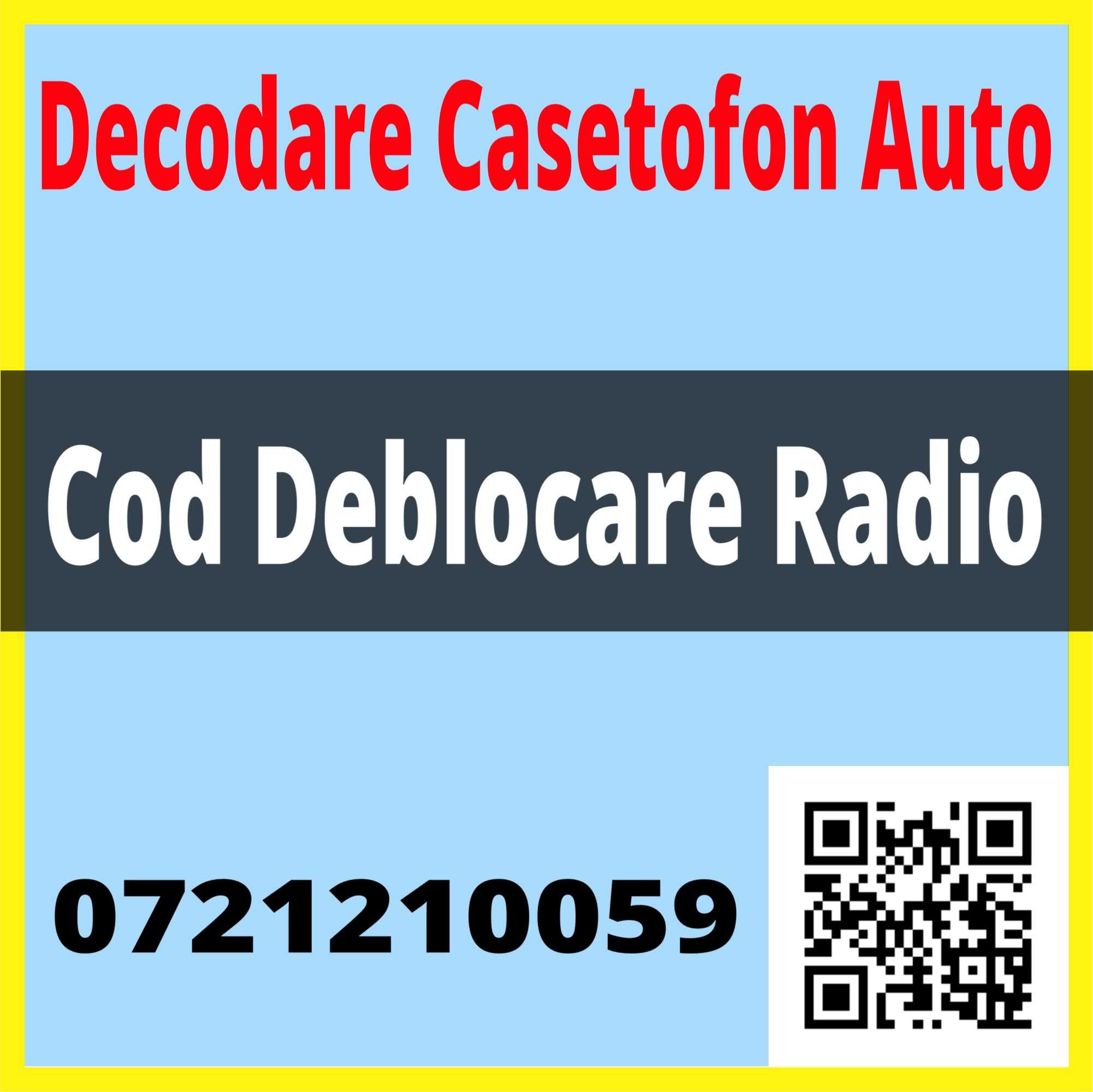 Cod Deblocare radio VW Audi Skoda Seat Ford Chrysler Fiat Decodare Pin