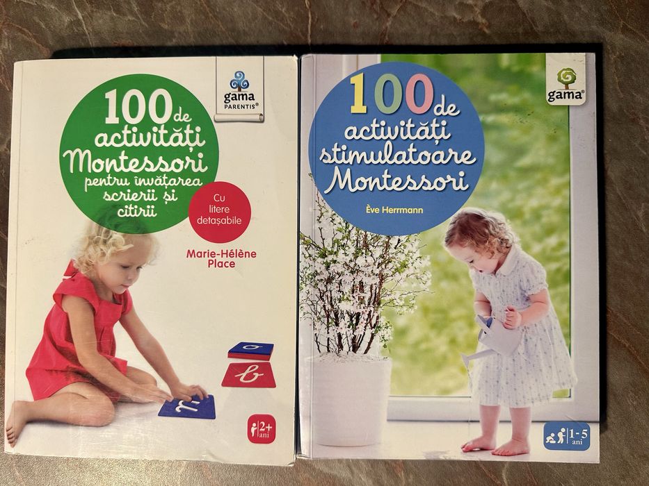 Doua carti cu activitati montessori