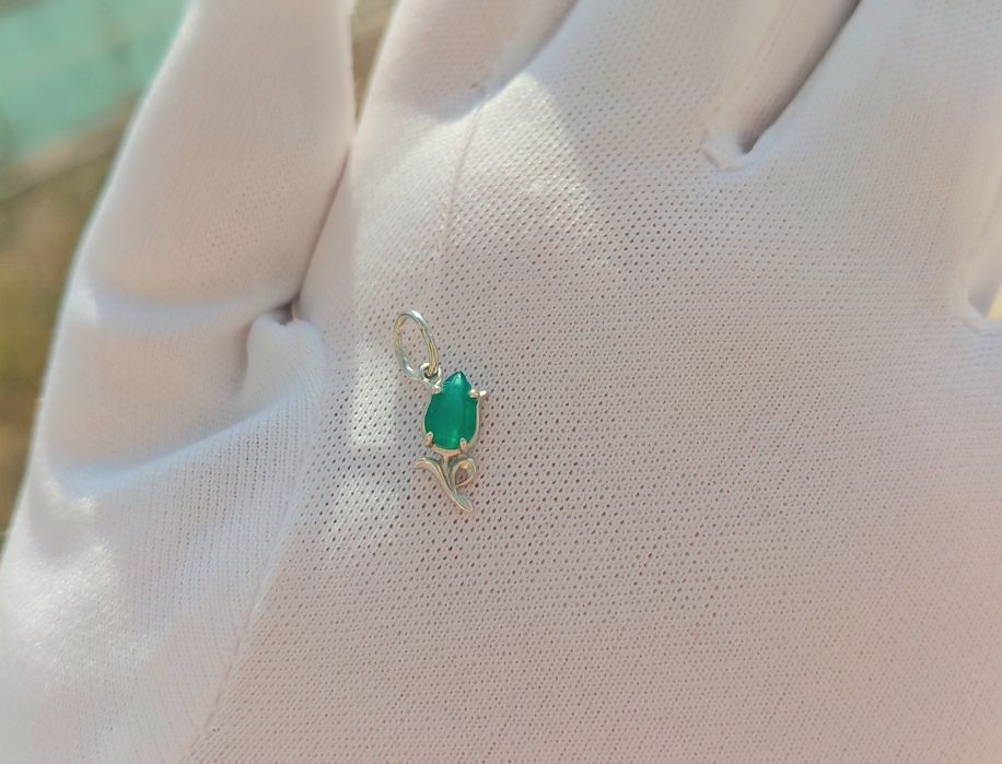 Кулоны Горный хрусталь. Серебро 925.