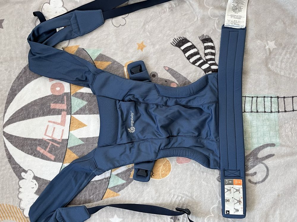 Ергономична раница Ergobaby - Embrace Soft Air Mesh, Blue