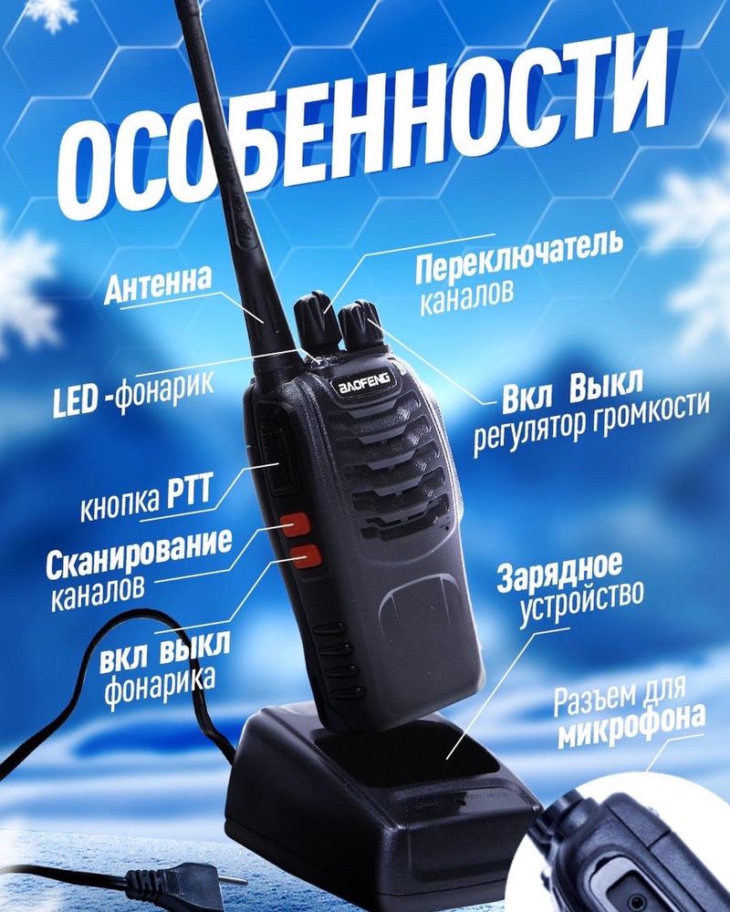 Рация Baofeng BF-888S, новая радиостанция