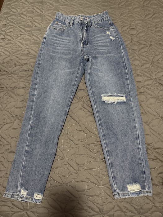 Дамски дънки с висока талия - Mom jeans