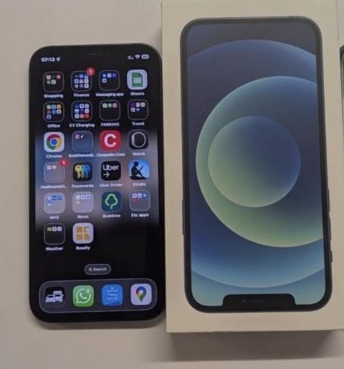 iPhone 12 128GB Blue, full box, Nota 10/10