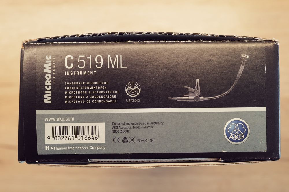 AKG MicroMic C 519 ML microfon nou instrument suflat +B29L sursa