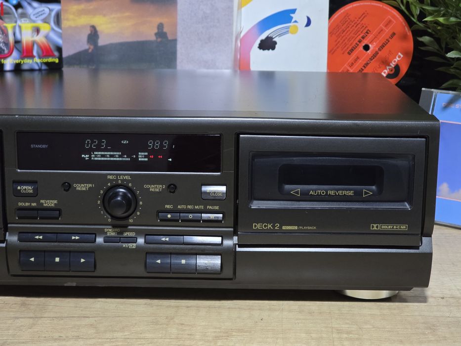 Dublu deck TECHNICS RS-TR373, hifi stereo retro casetofon