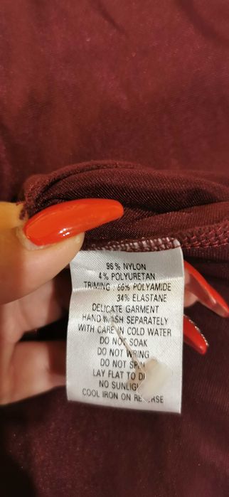 Официална рокля,, Patsy Seddon "England размер 14 Uk/L - XL Бордо