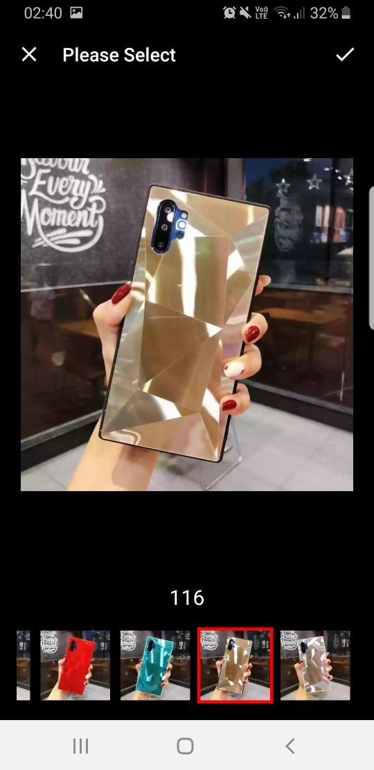 Husa cu textura diamant compatibil Samsung Galaxy Note 10 ; Note 10 Pl