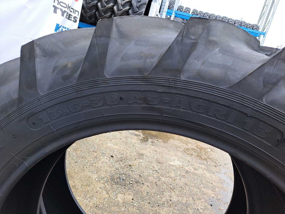 Cauciucuri noi 13.6-38 CULTOR 8PR anvelope TRACTOR U650 spate