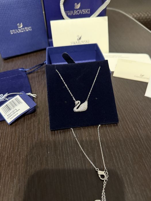 Lantisor Swarovski Model Crystal Swan Nou