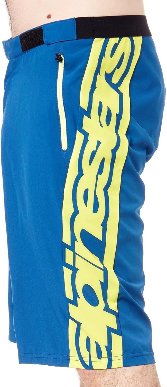 Alpinestars Mesa Short Homme, Poseidon Blue/Acid Yellow