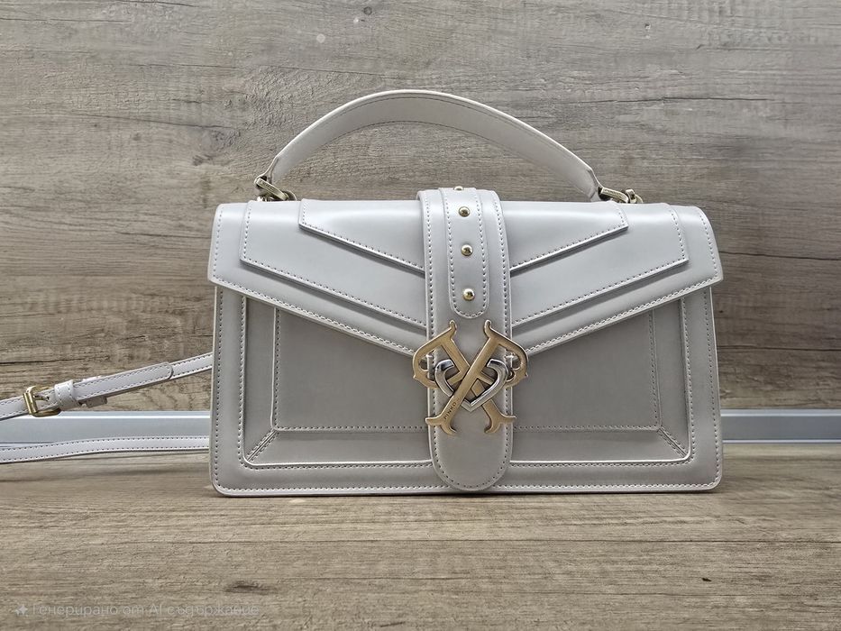 Чанта Pinko бяла-голям размер