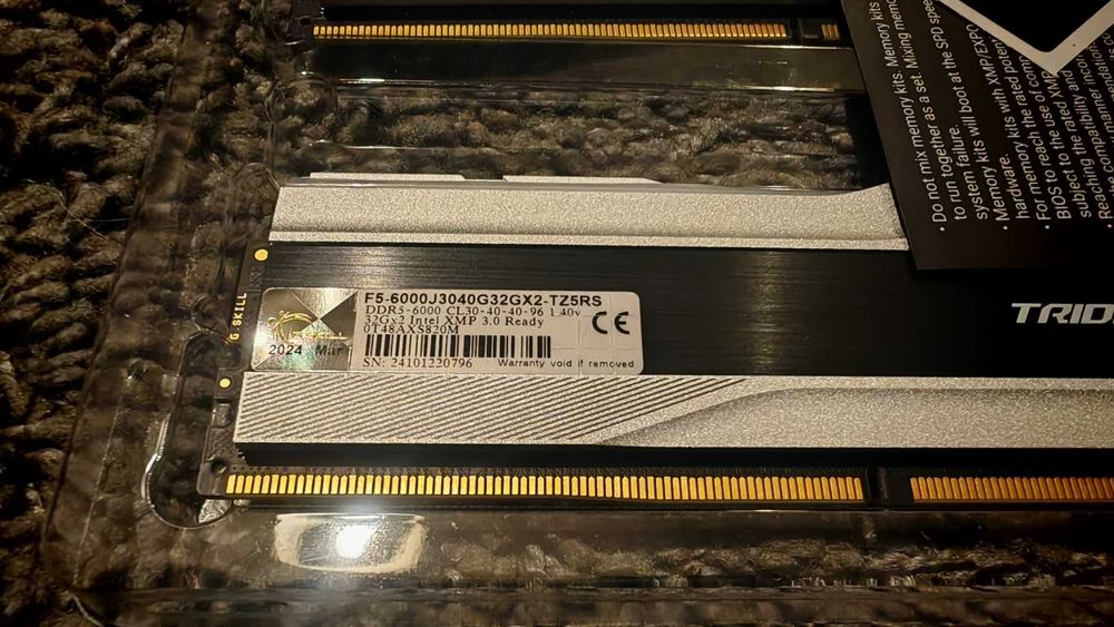 Рам памет G.SKILL Trident Z5 RGB 64GB (2x32GB) DDR5 6000MHz CL30