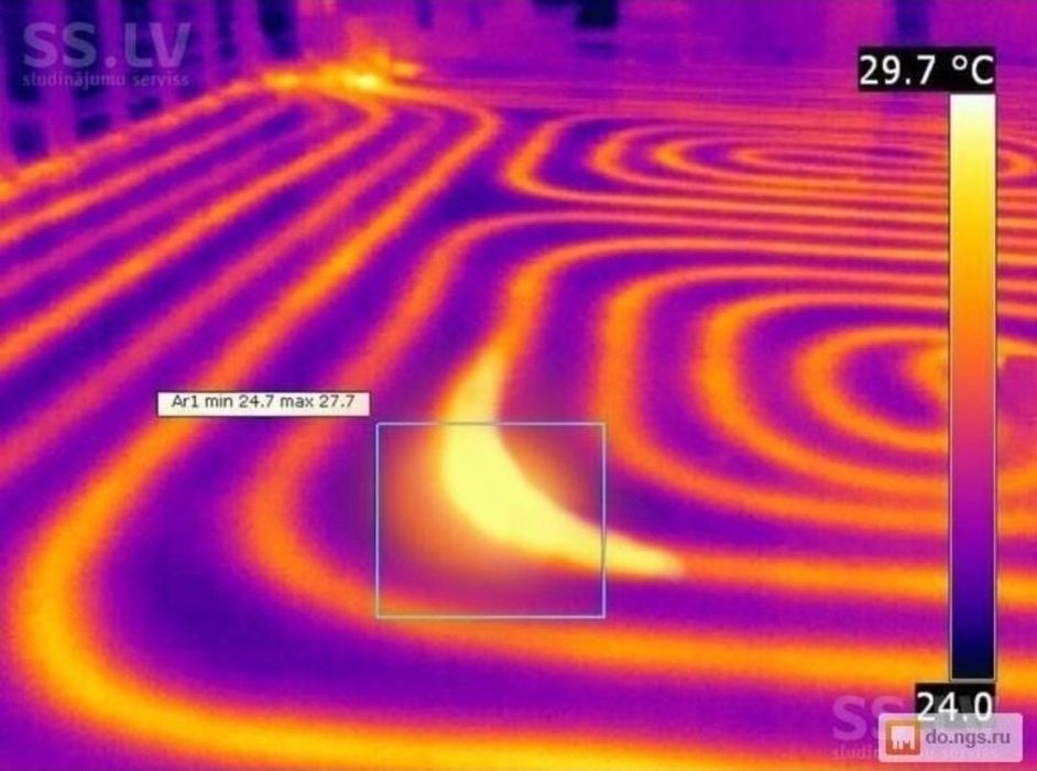 Тепловизор, обследование помещений на утечку, выявление тёплого пола