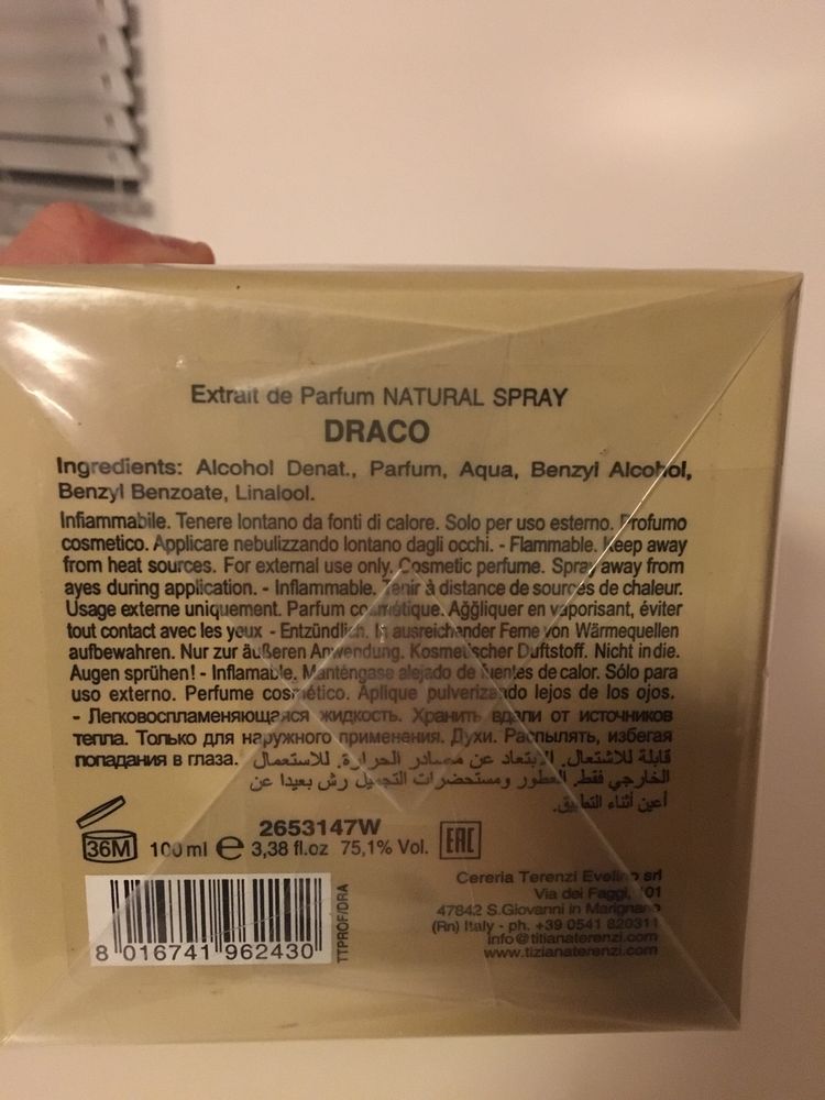 Tiziana Terenzi Draco 100ml parfium