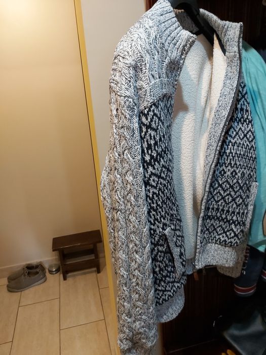 Pulover bărbătesc căptușit cu blană sintetică