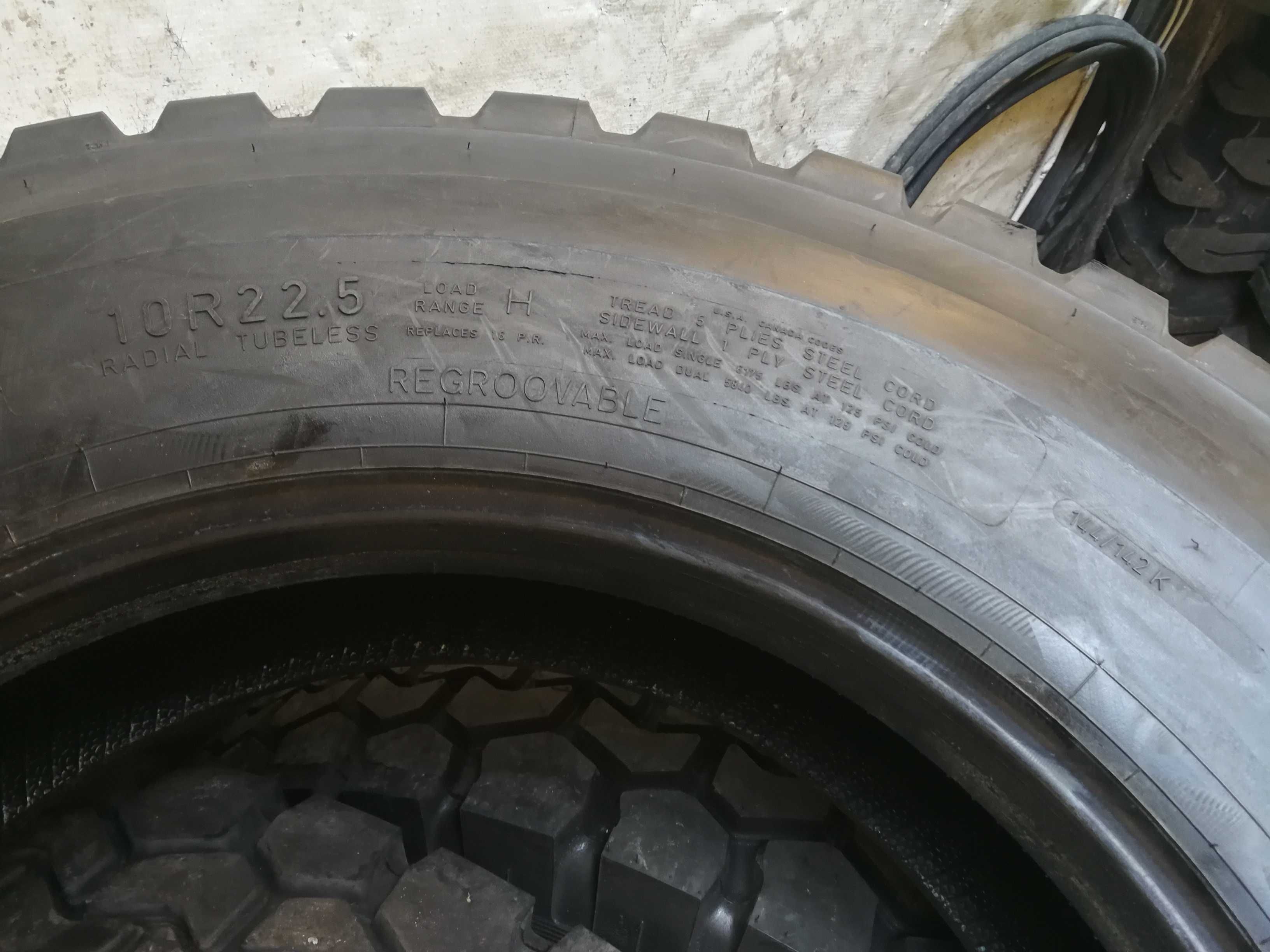 1 Нова тежкотоварна гума 10R22.5 Goodyear 144/142K 16PR M+S