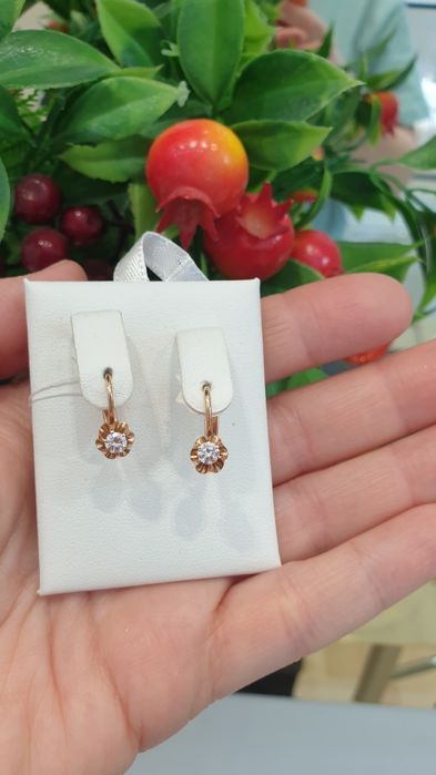 Серьги красное золото СССР
