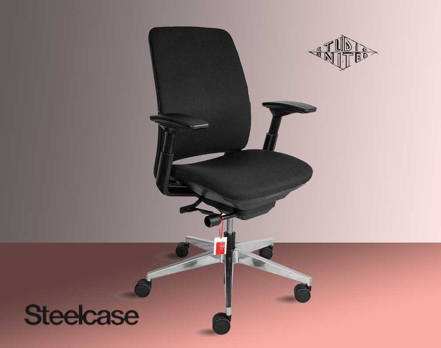 Scaun de birou Steelcase Amia Negru Refurbished
