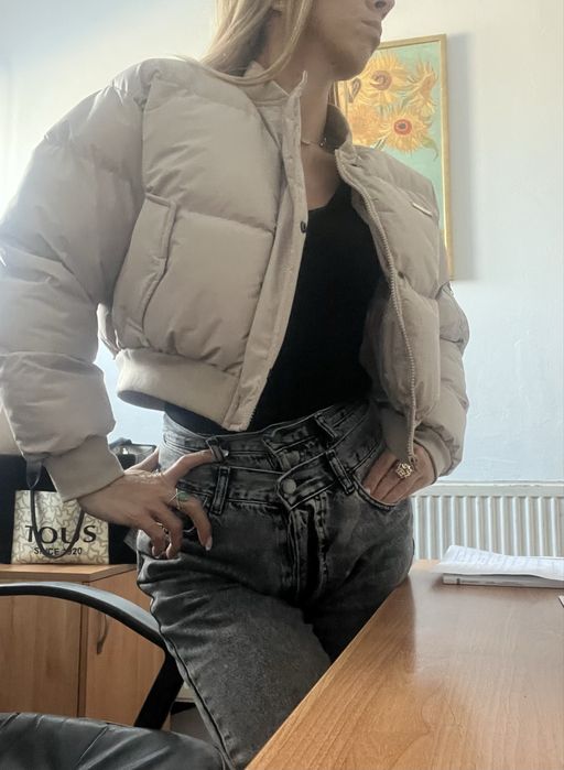 Пухено зимно късо яке Olavoga