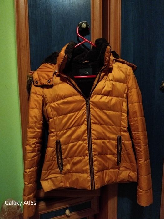 Зимно яке Зара с топла вата и качулка р-р S