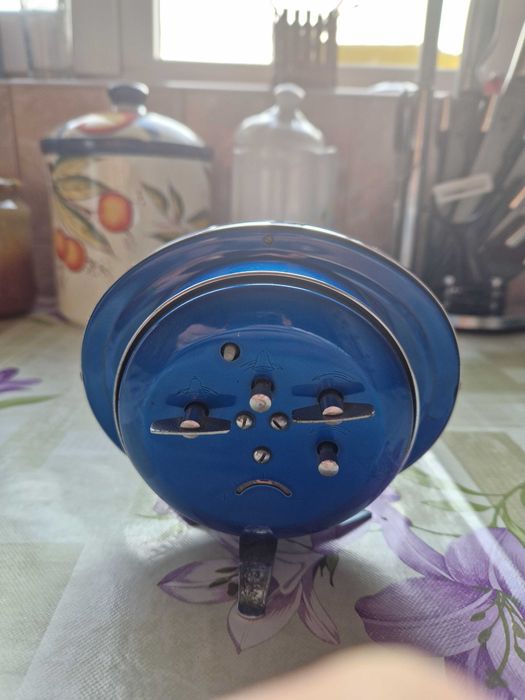 Ceas Mecanic Vintage – Cadran Albastru, Funcționare Impecabilă