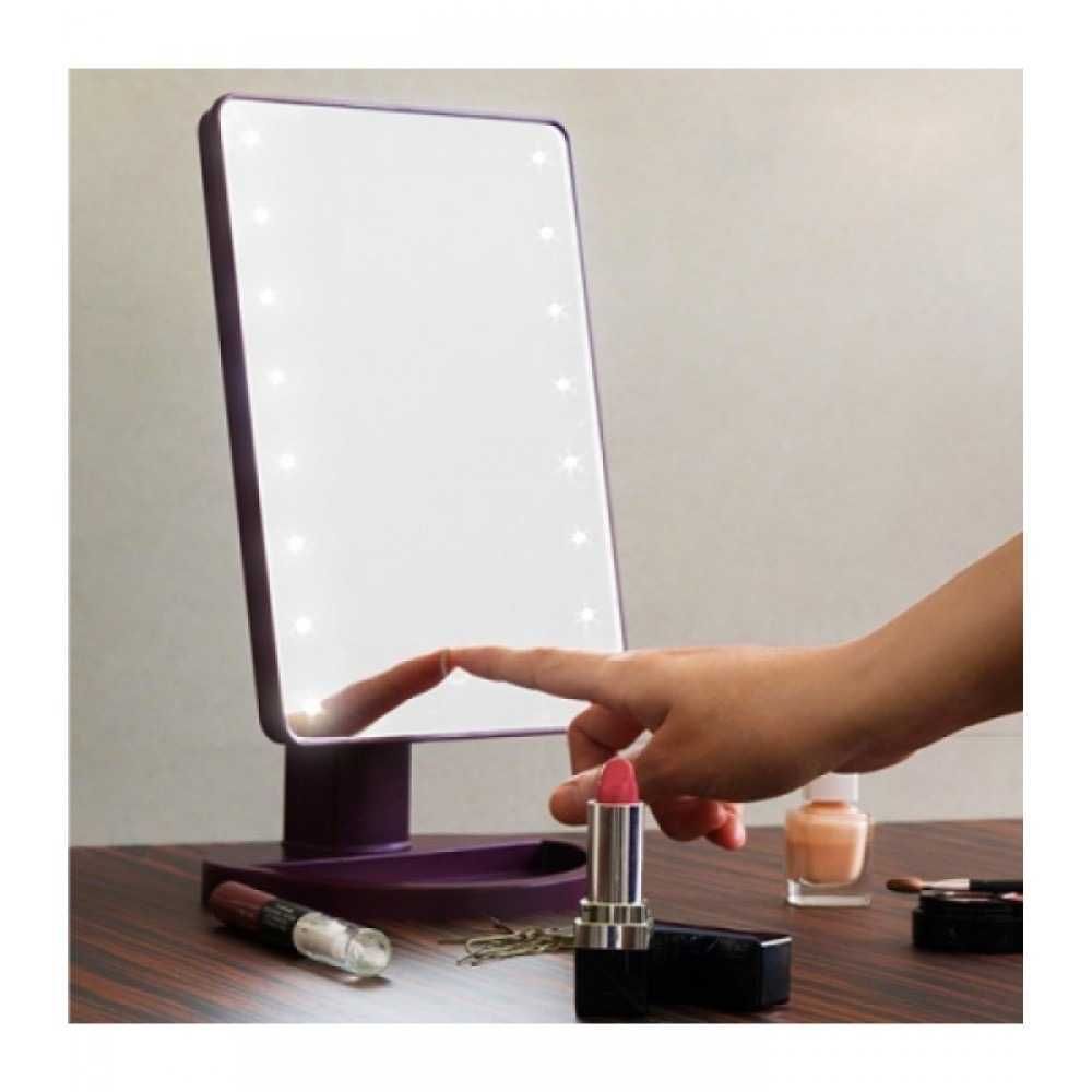 Професионално Огледало за гримиране с LED светлини осветление за грим