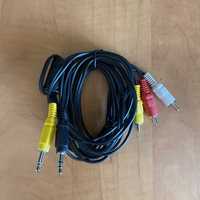 Cablu Audio/Video 3 RCA la 2 Jack 3.5